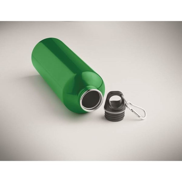 Obrázky: Jednostěnná nerez láhev 1l, zelená, Obrázek 5