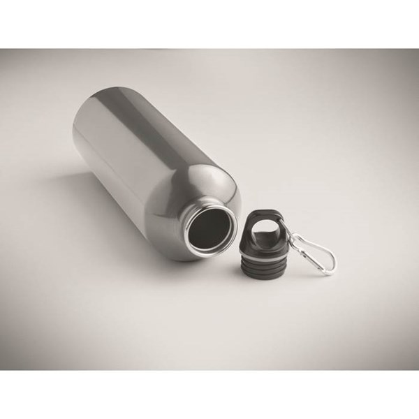 Obrázky: Jednostěnná nerez láhev 1l, stříbrná matná, Obrázek 5