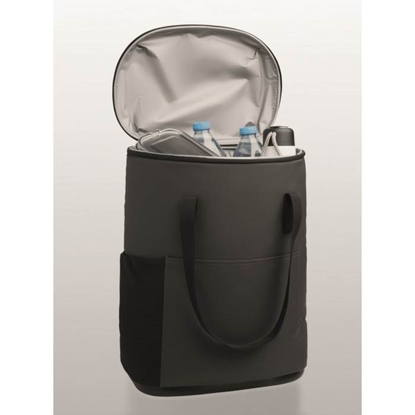 Obrázky: Šedý chladicí batoh 20l z 600D RPET, Obrázek 4