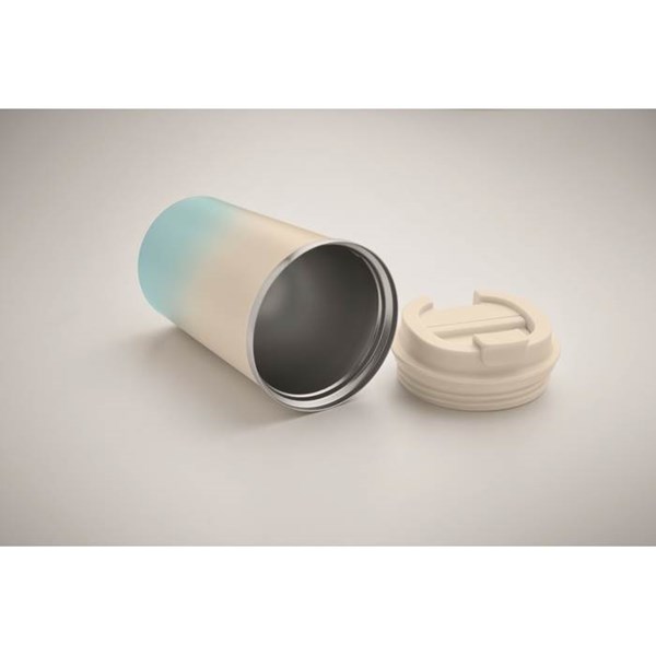 Obrázky: Termohrnek nerez 350 ml s přechodem barev, modrá, Obrázek 3