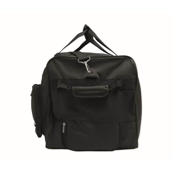 Obrázky: Černá cestovní taška na kolečkách 600D RPET, Obrázek 6