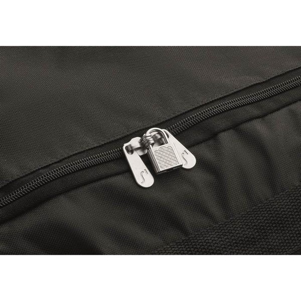 Obrázky: Černá cestovní taška na kolečkách 600D RPET, Obrázek 9