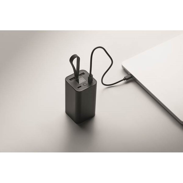 Obrázky: Černá rychlonabíjecí hliník. powerbanka 20.000 mAh, Obrázek 4