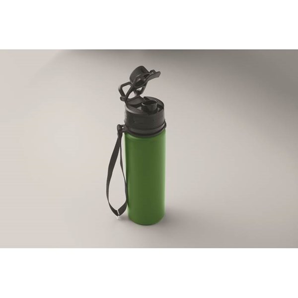 Obrázky: Tmavě zelená silikonová sportovní láhev 500ml, Obrázek 4