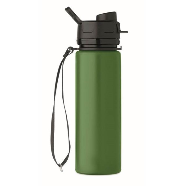 Obrázky: Tmavě zelená silikonová sportovní láhev 500ml, Obrázek 9