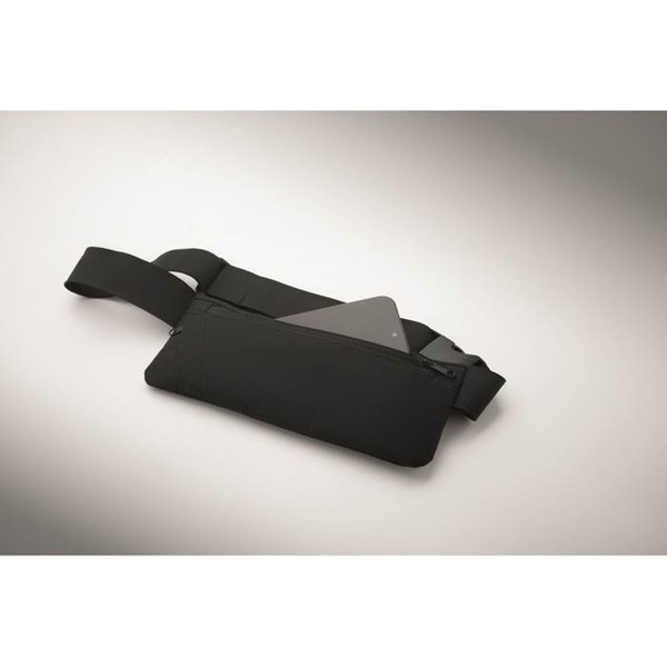 Obrázky: Sportovní černá ledvinka z 600D RPET, Obrázek 4