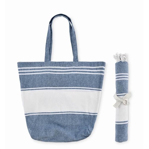 Obrázky: Plážová taška s ručníkem, modrá, Obrázek 3