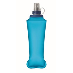 Obrázky: Skládací láhev na vodu 500 ml s ventilem, kr.modrá