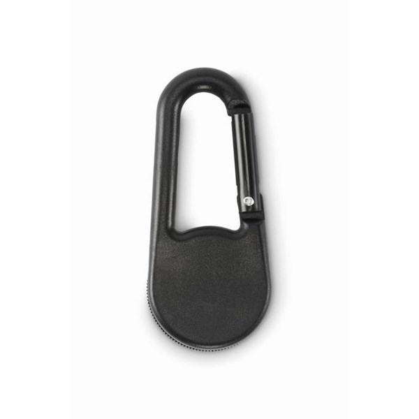 Obrázky: Malý plastový kompas s karabinkou, černý, Obrázek 3