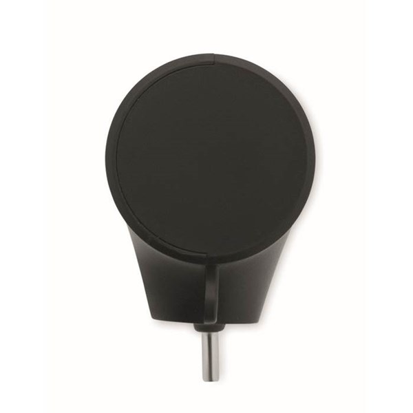 Obrázky: Černá ABS powerbanka 5000mAh s funkcí stojánku, Obrázek 8