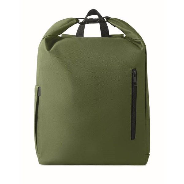 Obrázky: Rolovací batoh na notebook, armádně zelený, Obrázek 3
