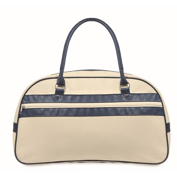 Obrázky: Sportovní taška z PU, béžová, Obrázek 2