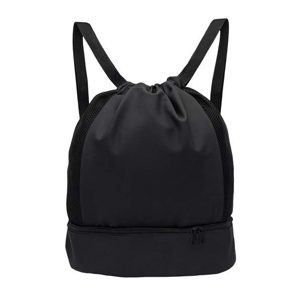 Obrázky: Prostorný stahovací batoh vyrobený z měkkého PU