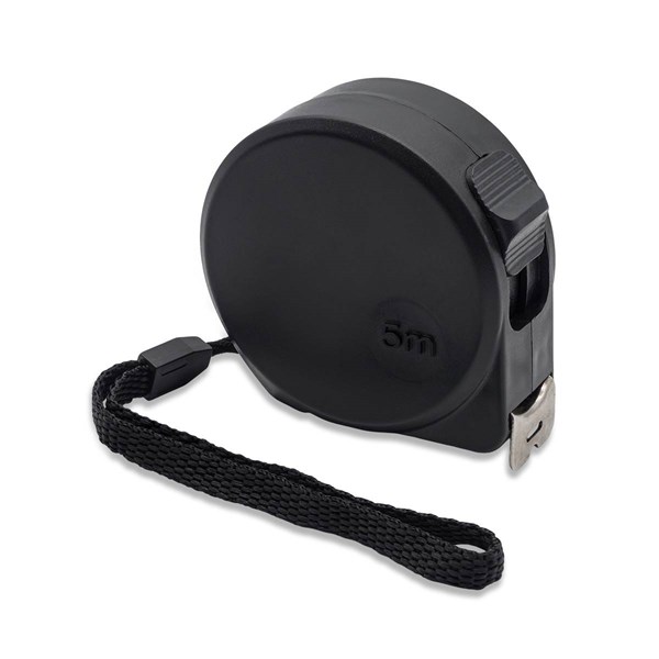 Obrázky: Svinovací plastový 5metr, poutko a klip na opasek