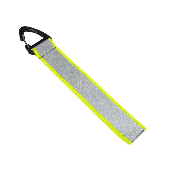 Obrázky: Reflexní přívěsek s karabinou, stříbrná, Obrázek 3