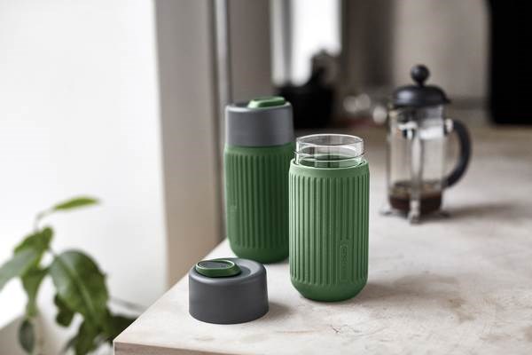 Obrázky: Cestovní skleněný hrnek 340 ml Black+Blum, zelená, Obrázek 8