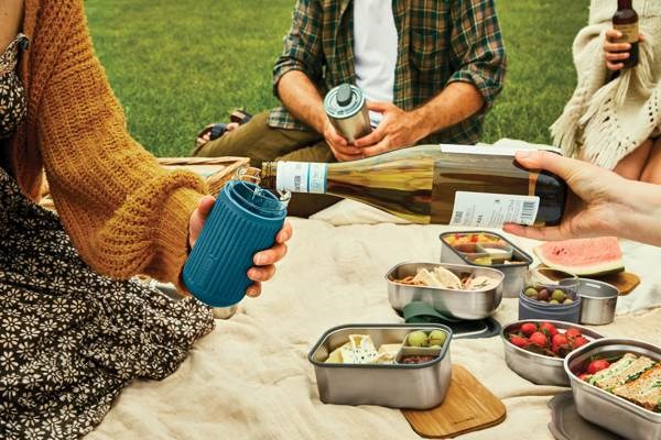 Obrázky: Cestovní skleněný hrnek 340 ml Black+Blum, tyrkysová, Obrázek 9