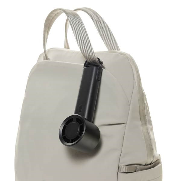 Obrázky: Dobíjecí větráček z recyklovaného plastu RCS, černá, Obrázek 3