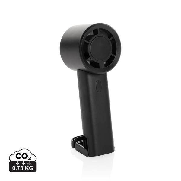 Obrázky: Dobíjecí větráček z recyklovaného plastu RCS, černá, Obrázek 15