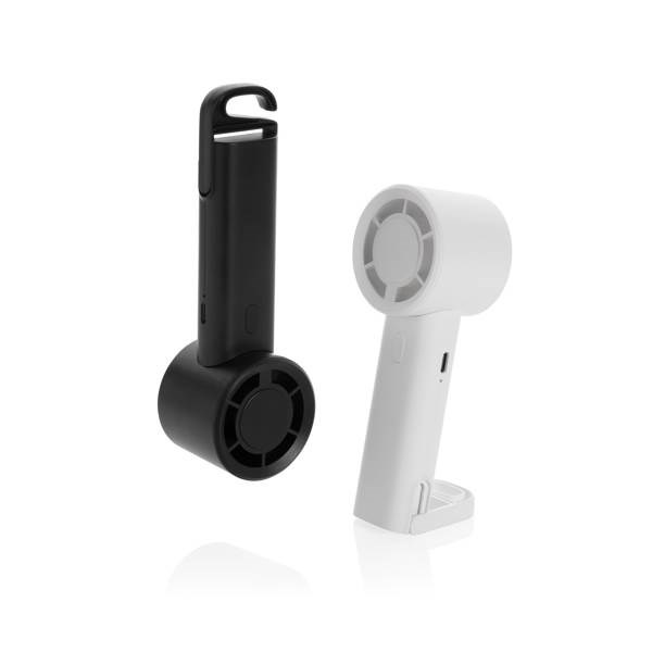 Obrázky: Dobíjecí větráček z recyklovaného plastu RCS, bílá, Obrázek 9