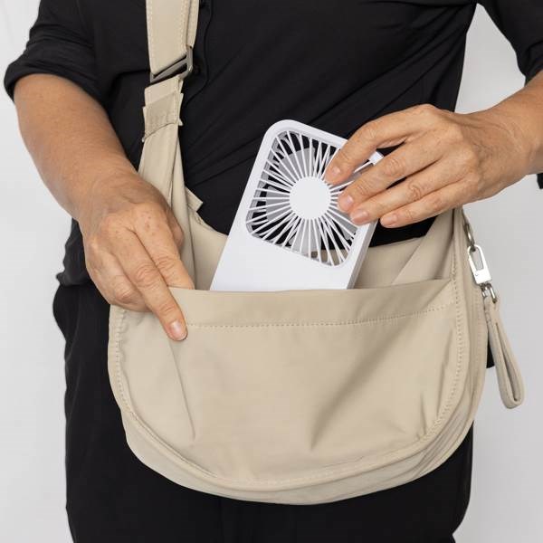 Obrázky: Stolní dobíjecí větráček z recyklovaného RCS, bílá, Obrázek 8