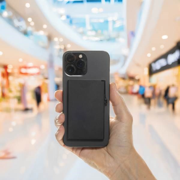 Obrázky: Hliníkové pouzdro na karty s RFID magnetem, černá, Obrázek 7