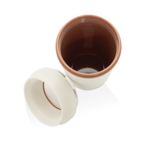 Obrázky: Hrnek Topl To Go 354 ml z recykl. plastu, bílá, Obrázek 4