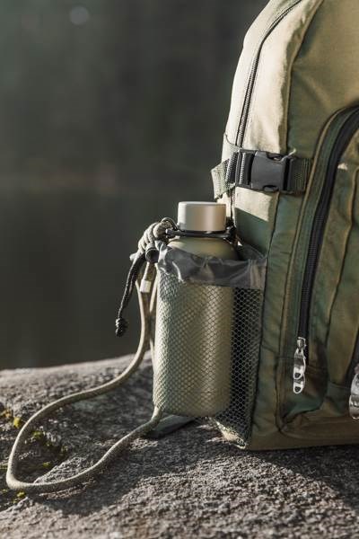 Obrázky: Nerez láhev VINGA z RCS s popruhem, 400ml, zelená, Obrázek 7