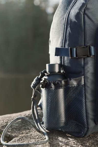 Obrázky: Nerez láhev VINGA z RCS s popruhem, 400ml, n.modrá, Obrázek 6