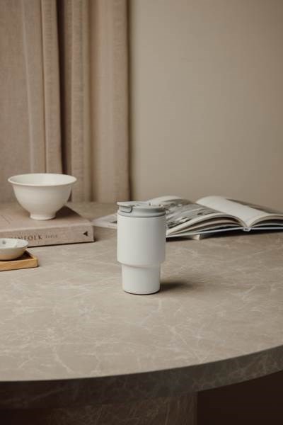 Obrázky: Termohrnek 350 ml recykl. nerez, bílá, Obrázek 6