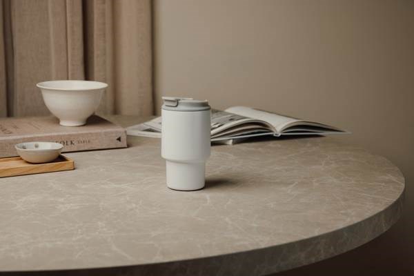 Obrázky: Termohrnek 350 ml recykl. nerez, bílá, Obrázek 7