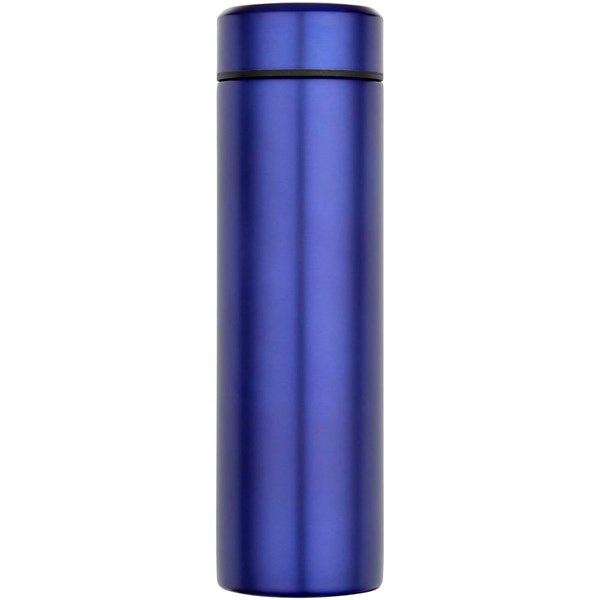 Obrázky: Dvoust. nerez láhev 450ml, čajové sítko, modrá, Obrázek 4