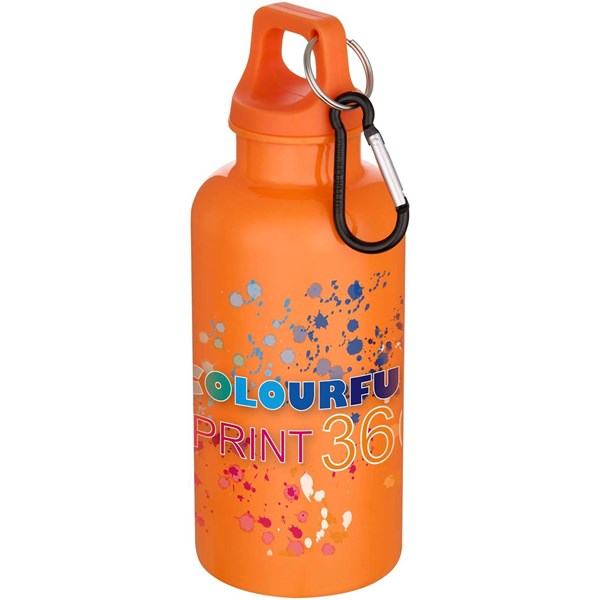 Obrázky: Plastová RCS láhev 400ml s karabinou, oranžová, Obrázek 2