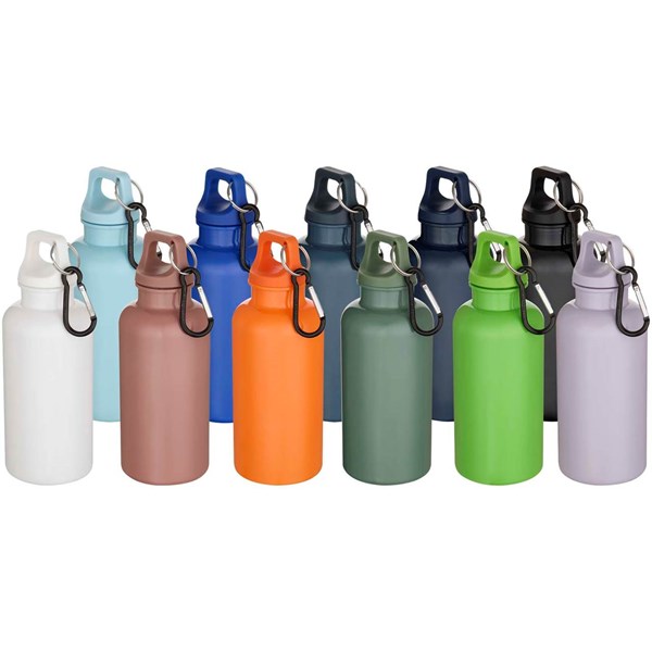 Obrázky: Plastová RCS láhev 400ml s karabinou, sv. zelená, Obrázek 4