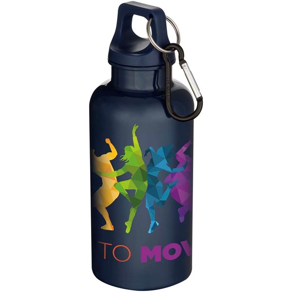 Obrázky: Plastová RCS láhev 400ml s karabinou, nám. modrá, Obrázek 2