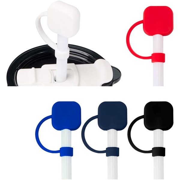 Obrázky: Silikonový kryt na brčko, tm. modrá, Obrázek 6