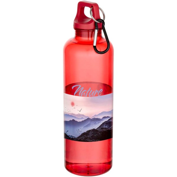Obrázky: Transp. láhev 750ml, recykl. RCS plast, červená, Obrázek 2