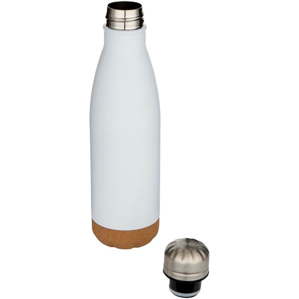 Obrázky: Bílá dvoustěnná izolovaná nerez láhev 500 ml, Obrázek 2