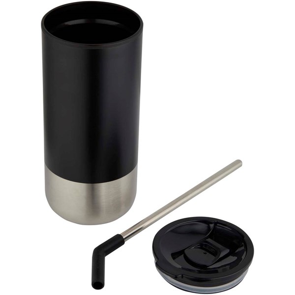 Obrázky: Termohrnek RCS 480ml, nerez brčko, černá, Obrázek 3