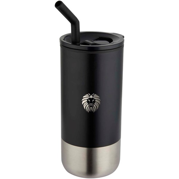 Obrázky: Termohrnek RCS 480ml, nerez brčko, černá, Obrázek 4