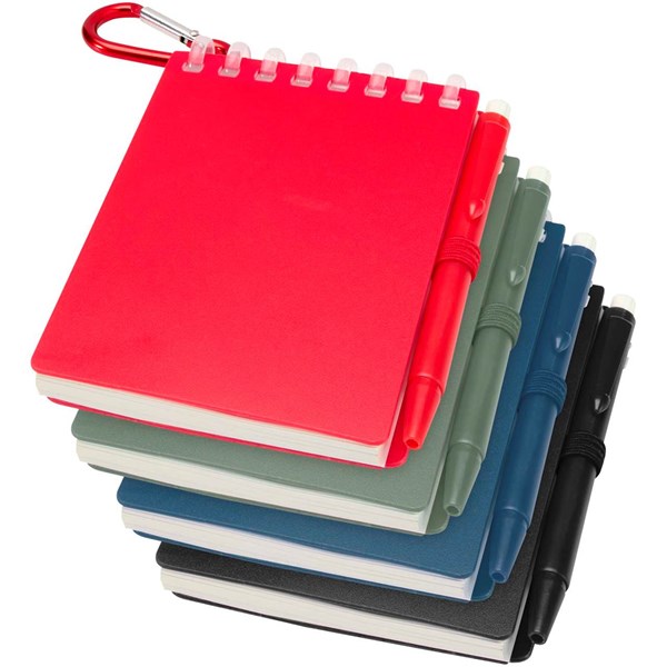 Obrázky: Pozn. blok s karabinou a rec. perem ČN, černá, Obrázek 9