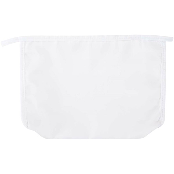 Obrázky: Kompaktní toaletní taštička z GRS RPET, bílá, Obrázek 4