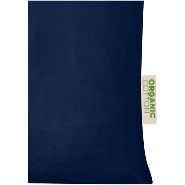 Obrázky: Nák. taška 140 g/m², organ. mater. OCS, tm. modrá, Obrázek 3