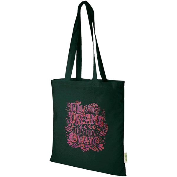 Obrázky: Nák. taška 140 g/m², organ. mater. OCS, zelená, Obrázek 4