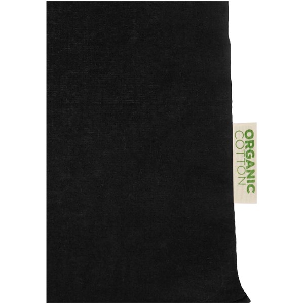 Obrázky: Nák. taška 140 g/m², organ. mater. OCS, černá, Obrázek 3