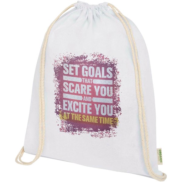 Obrázky: Stah. batoh 140 g, organ. mater. OCS, bílá, Obrázek 4