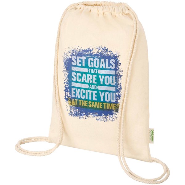 Obrázky: Stah. batoh 140 g, organ. mater. OCS, přírodní, Obrázek 4