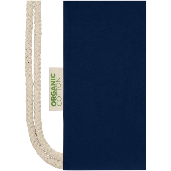 Obrázky: Stah. batoh 140 g, organ. mater. OCS, tm. modrá, Obrázek 3