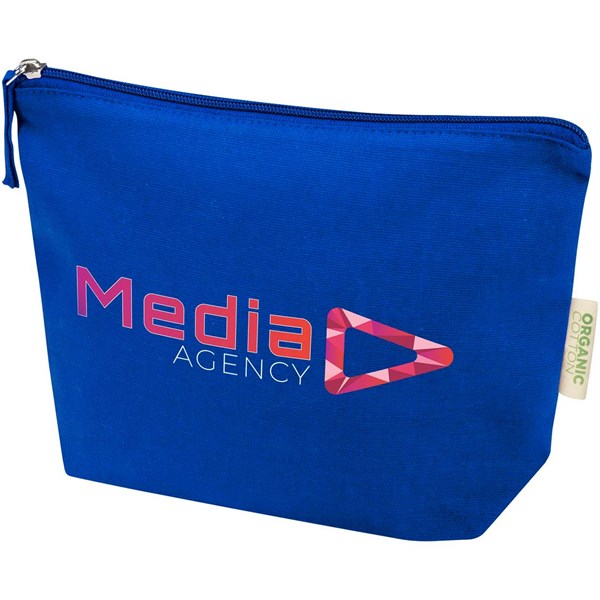 Obrázky: Toal. taška 1l, 180g z organ. bavlny OCS, stř. modrá, Obrázek 3