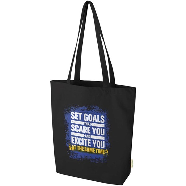 Obrázky: Nákupní taška 270g OCS s širokým dnem, černá, Obrázek 6